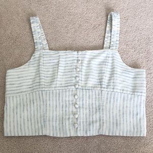 American Eagle striped crop top